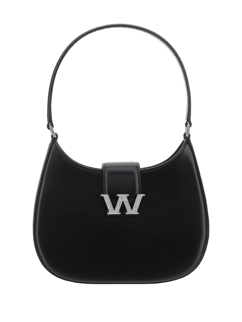 W Legacy Small Hobo In Leather - Black