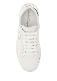 Gancini Sneaker - White / Silver