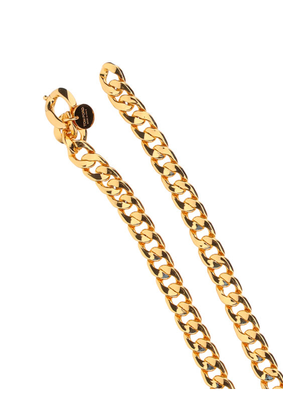 Gold Brass Simple Chain Necklace