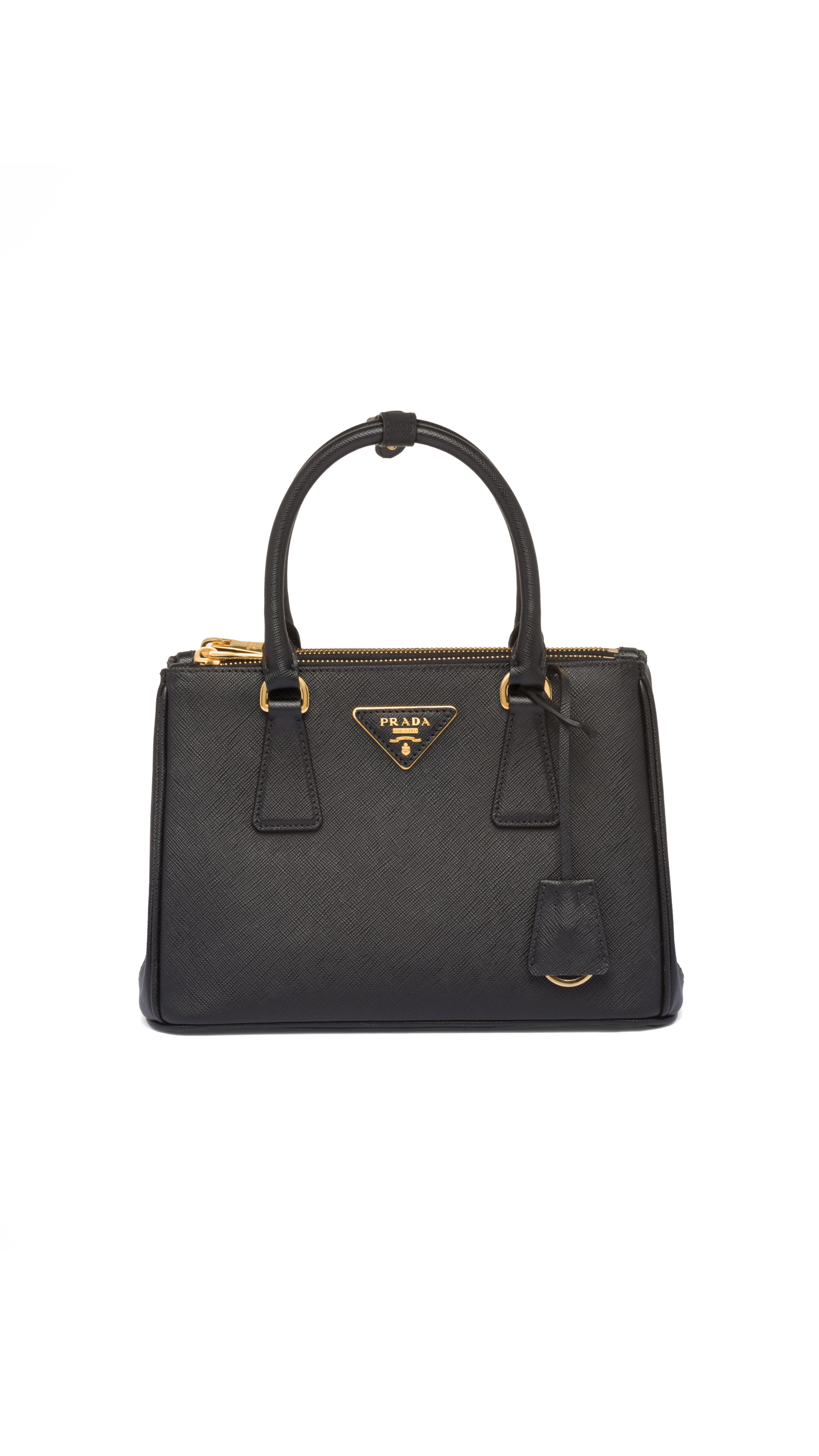 Small Prada Galleria Saffiano Leather Bag - Black – Amuze
