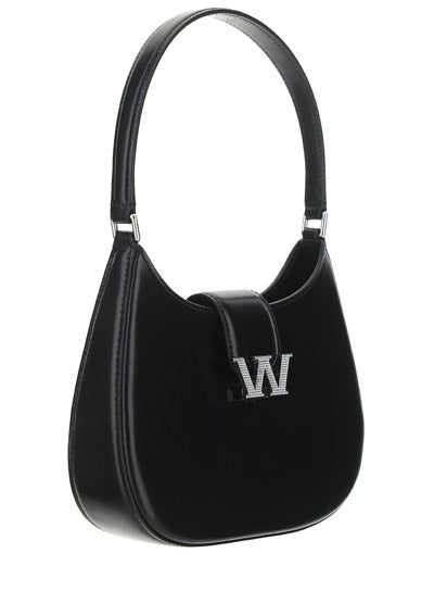 W Legacy Small Hobo In Leather - Black