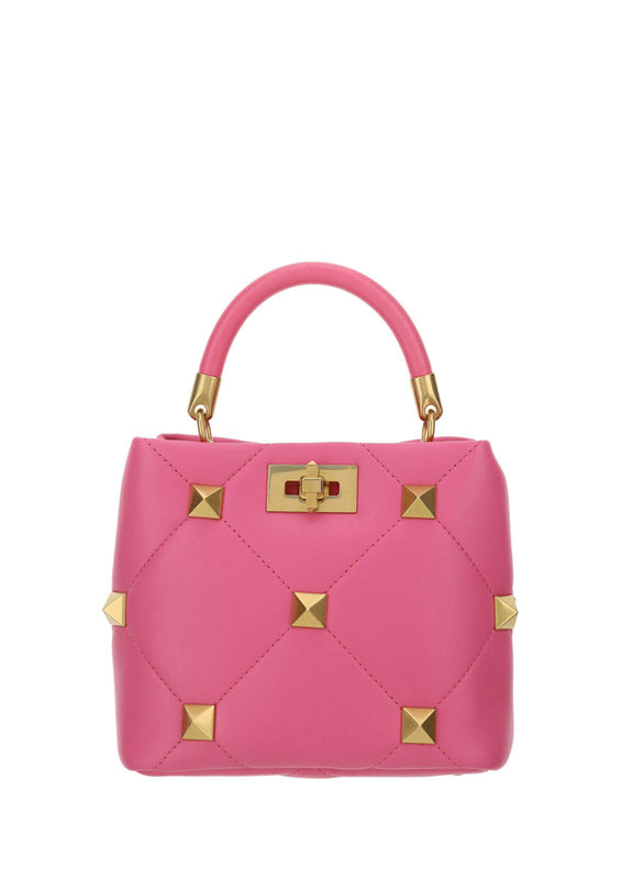 Small Roman Stud The Handle Bag - Pink