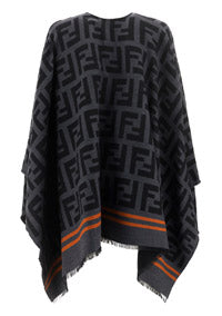 FF Logo Poncho - Black