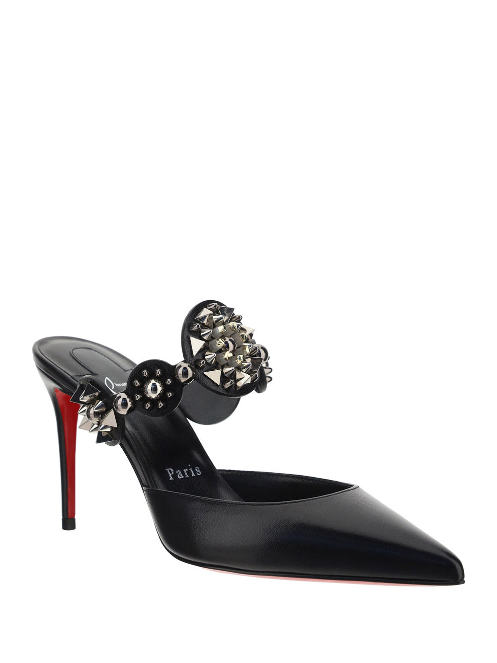 Miss Goldora Embellished Leather Mules