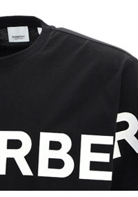 Horseferry Print Cotton Oversized T-shirt - Black