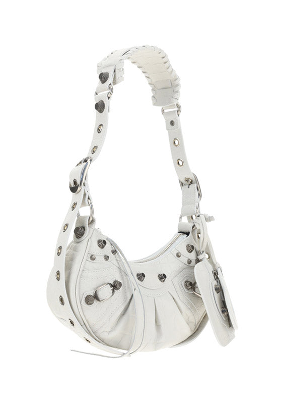 Le Cagole XS Shoulder Bag - White