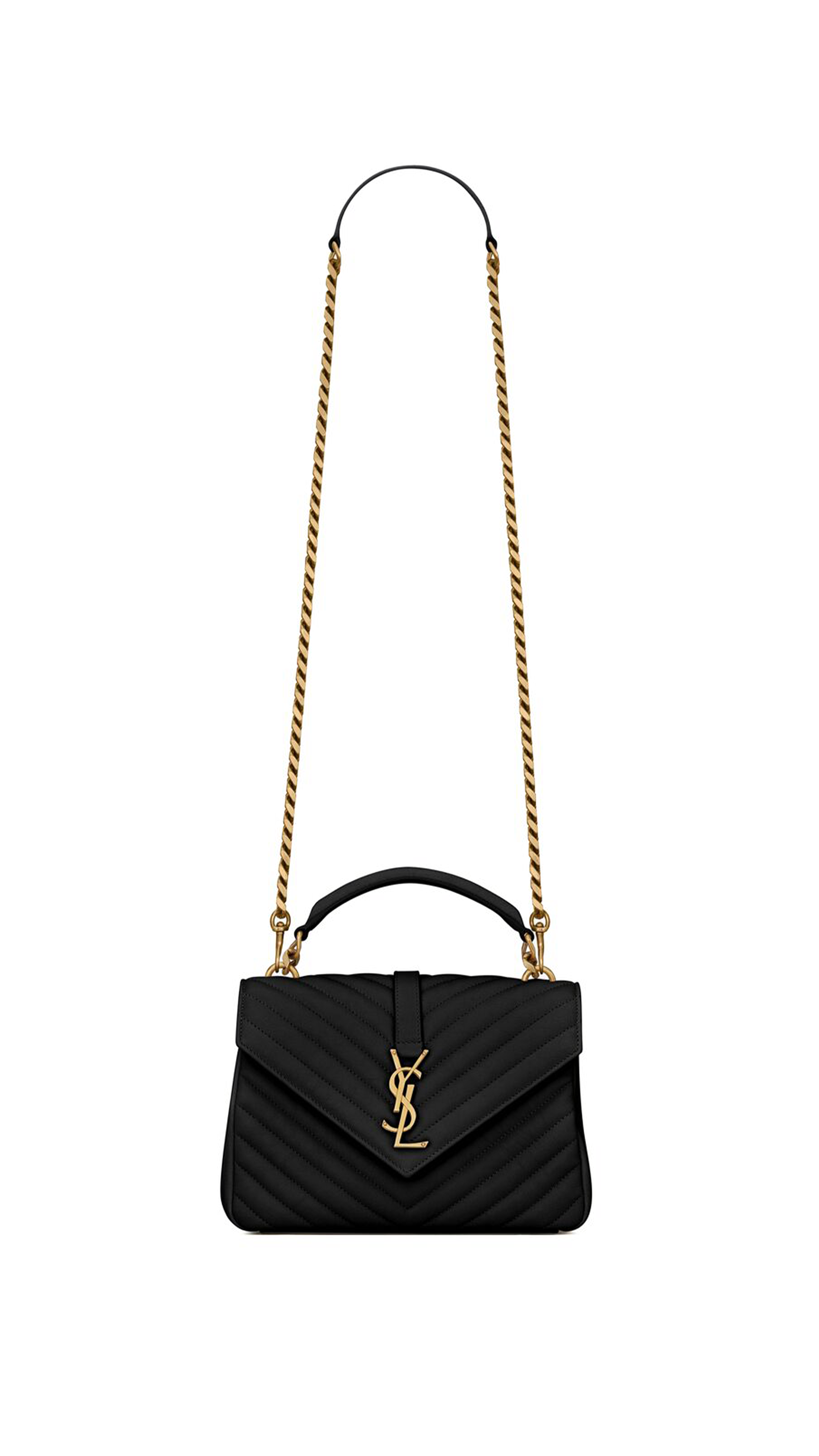 Collège Medium Chain Bag in Quilted Leather