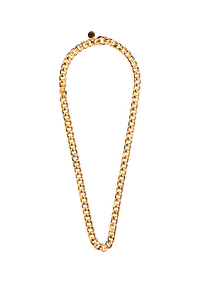 Gold Brass Simple Chain Necklace