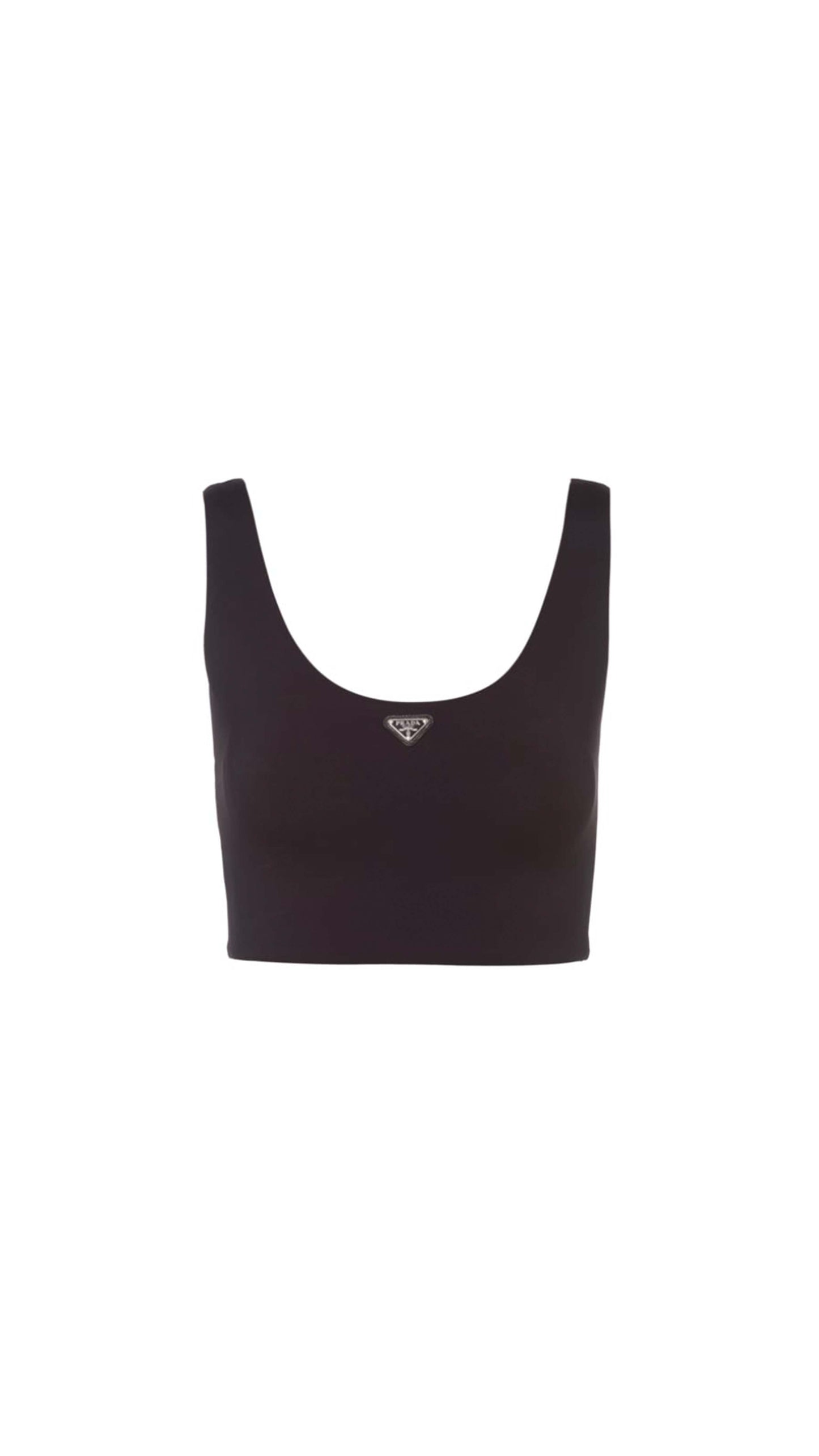 Stretch Jersey Top - Black