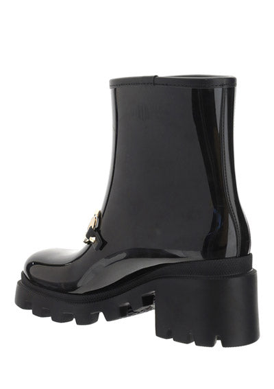 Women's Ankle Boot with Horsebit - Black