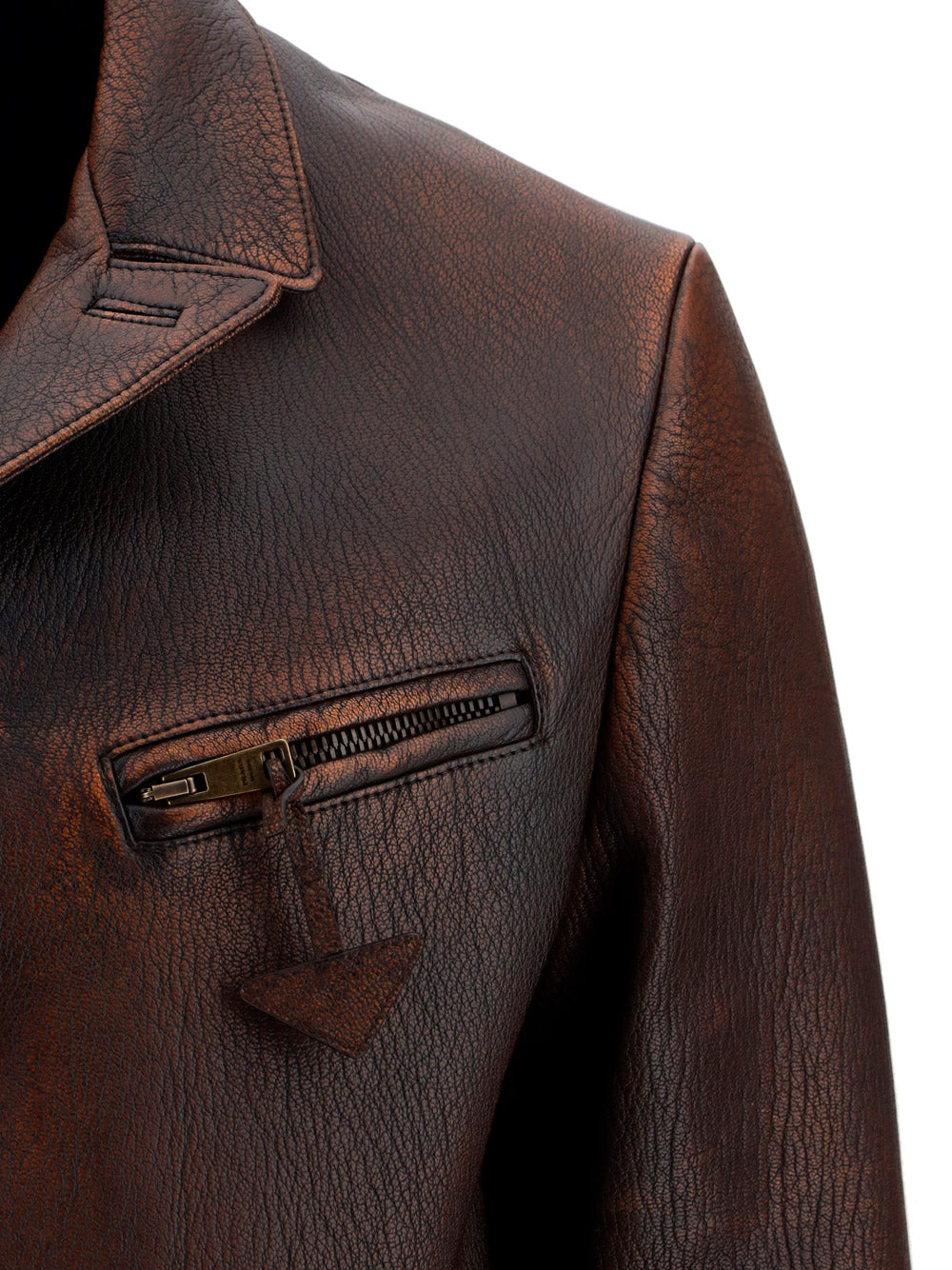 Nappa Leather Jacket - Brown