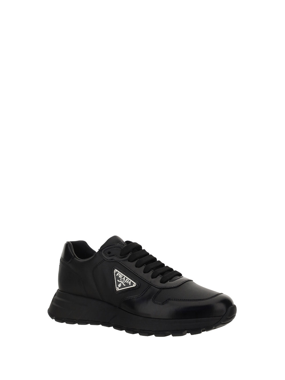 Prax 01 Sneakers in Nylon & Leather - Black