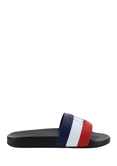 Basile Slide Sandals- Navy