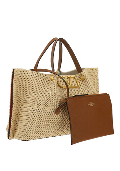 Medium Straw Summer Tote - Natural