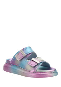 Oversized Hybrid Slide - Silver