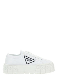 Nylon Gabardine Sneakers - White