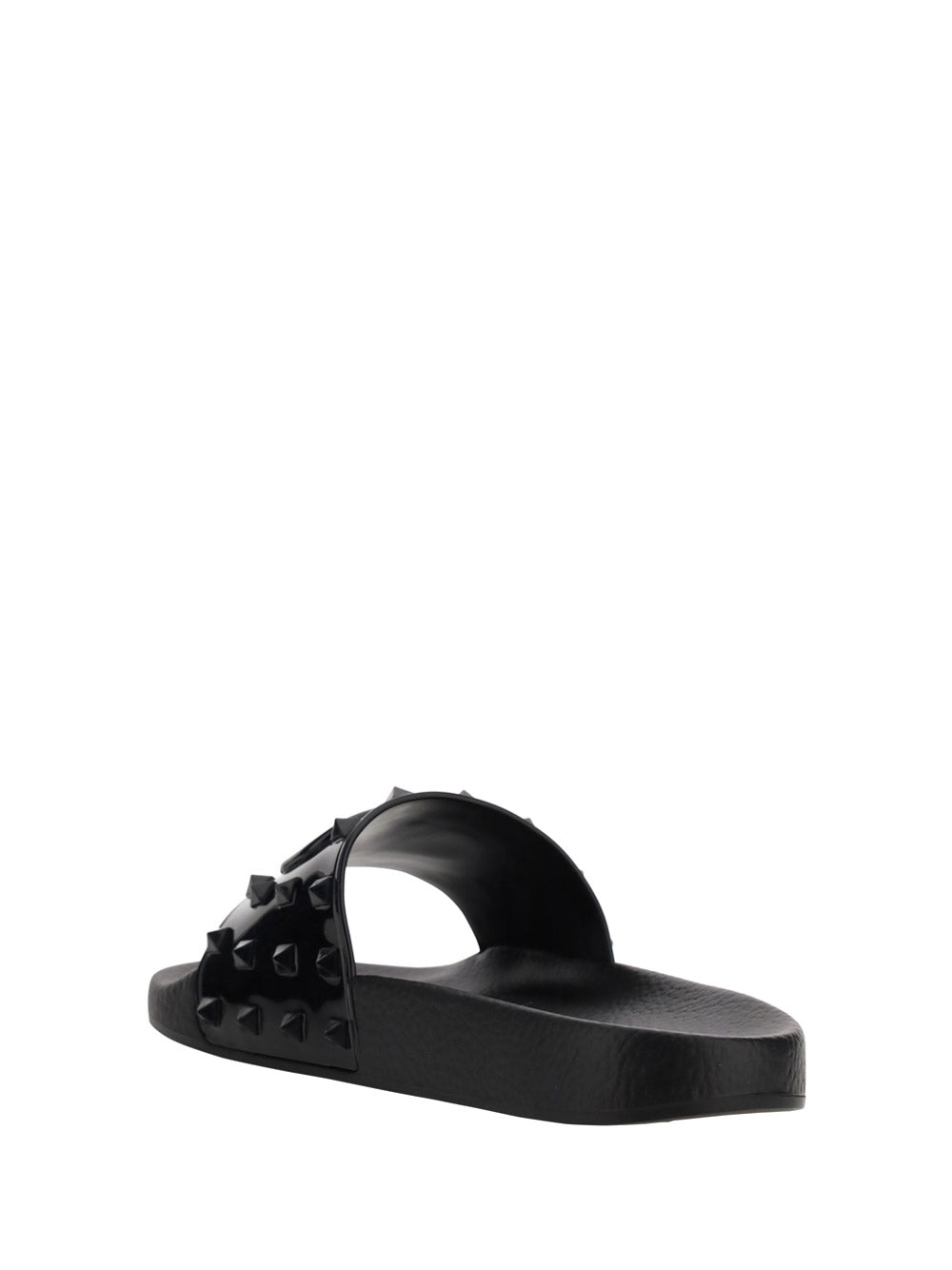 Rubber Summer Vlogo Signature Slide Sandal - Black