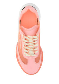 Loop Lace-Up Sneakers - Peach