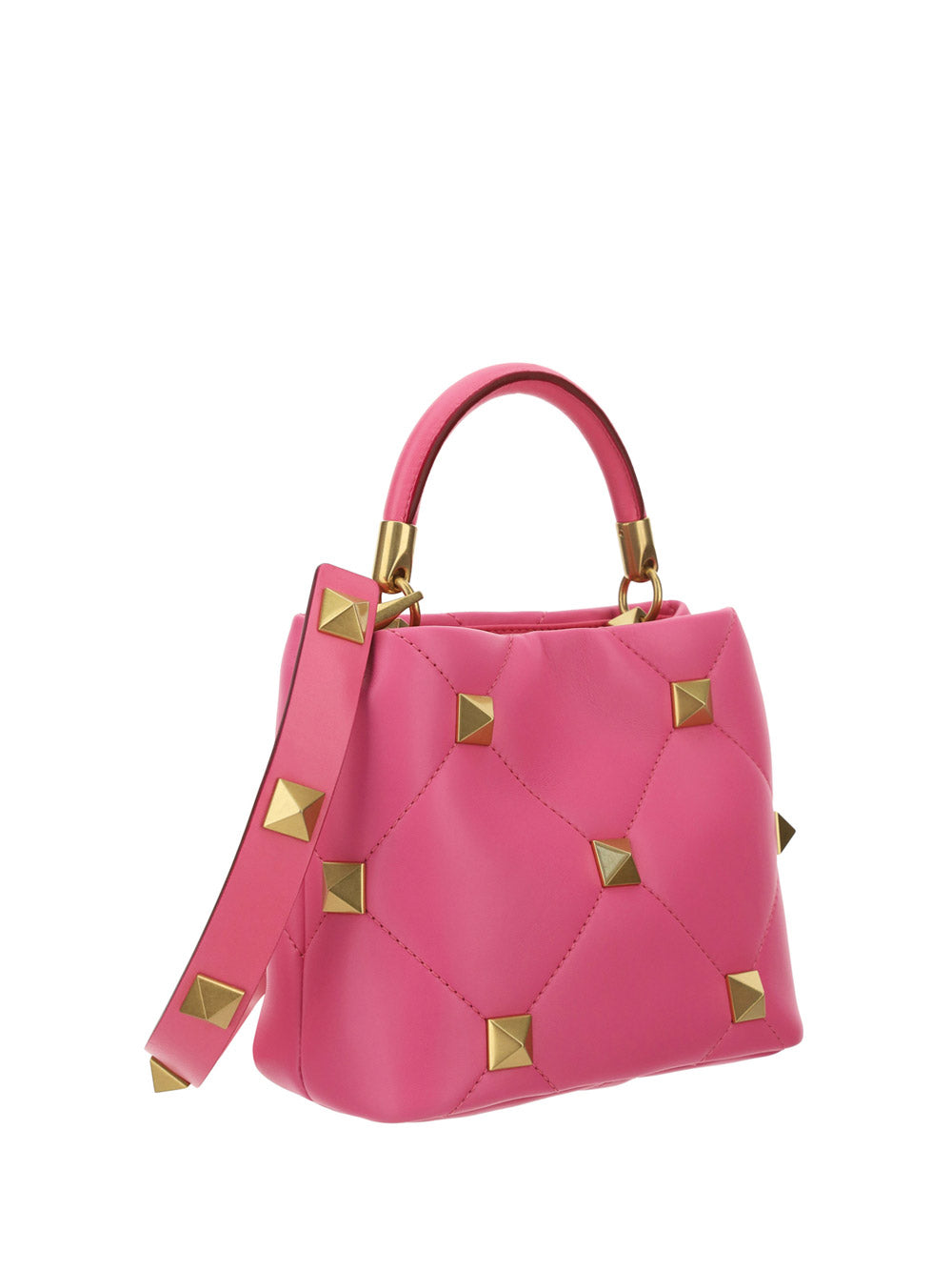 Small Roman Stud The Handle Bag - Pink