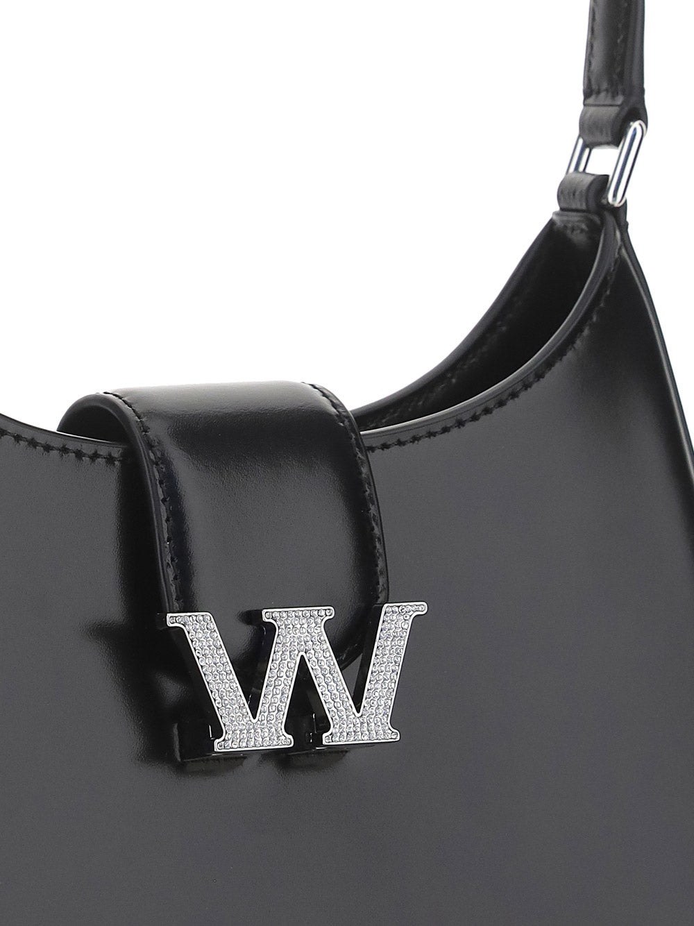 W Legacy Small Hobo In Leather - Black
