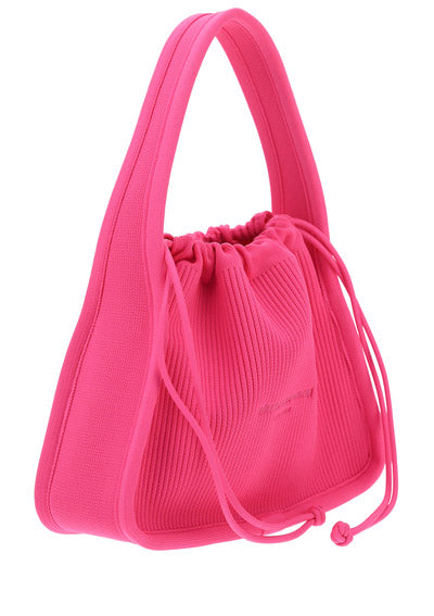 Ryan Small Bag in Rib Knit - Pink