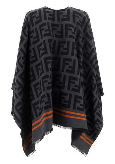 FF Logo Poncho - Black