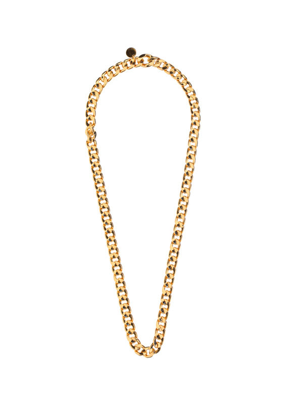 Gold Brass Simple Chain Necklace