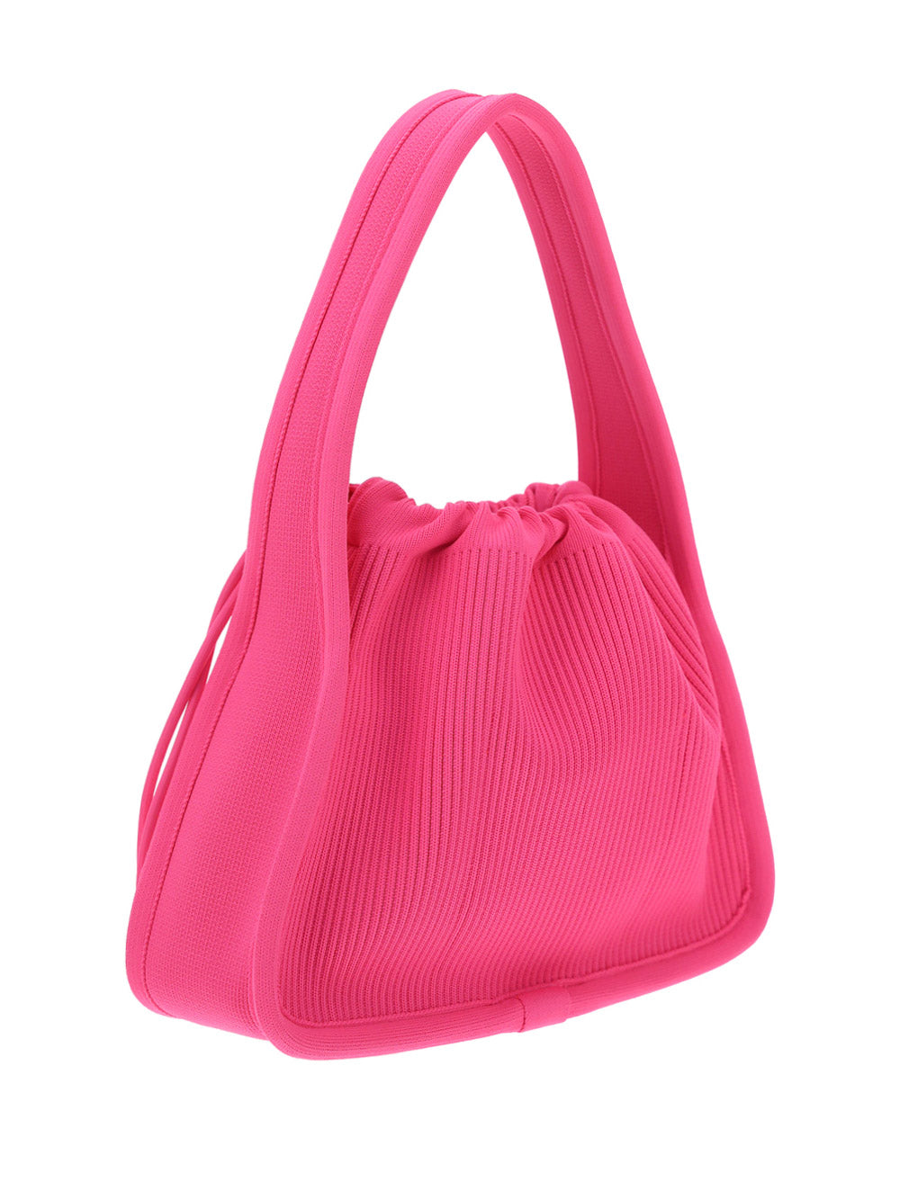 Ryan Small Bag in Rib Knit - Pink