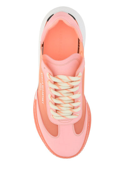 Loop Lace-Up Sneakers - Peach