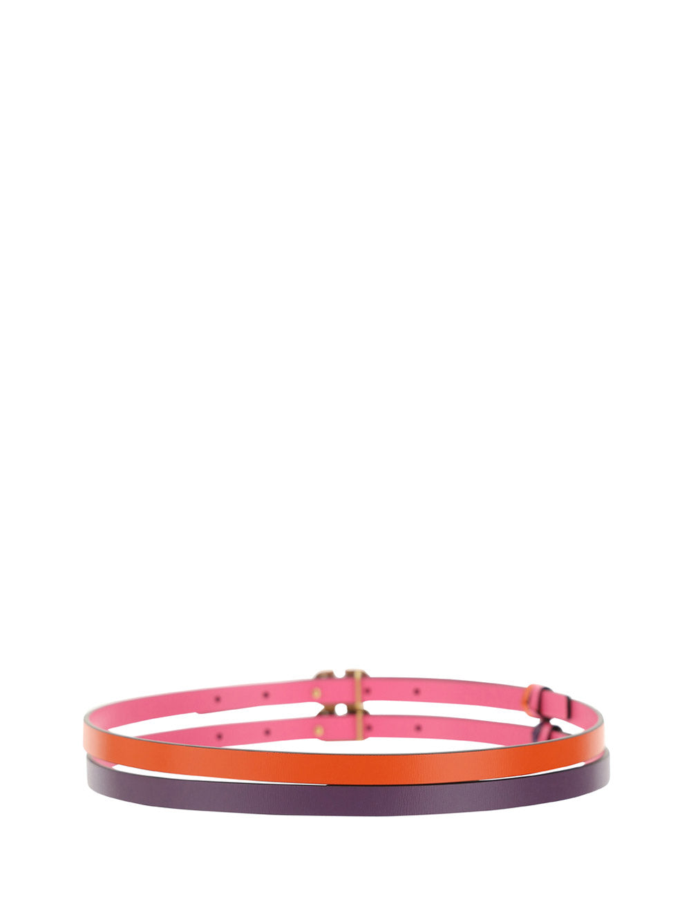 VLogo Signature Double Wrap Belt - Orange / Purple