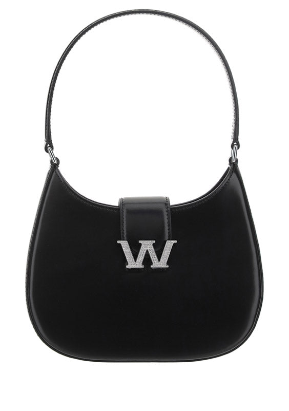 W Legacy Small Hobo In Leather - Black