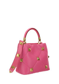 Small Roman Stud The Handle Bag - Pink