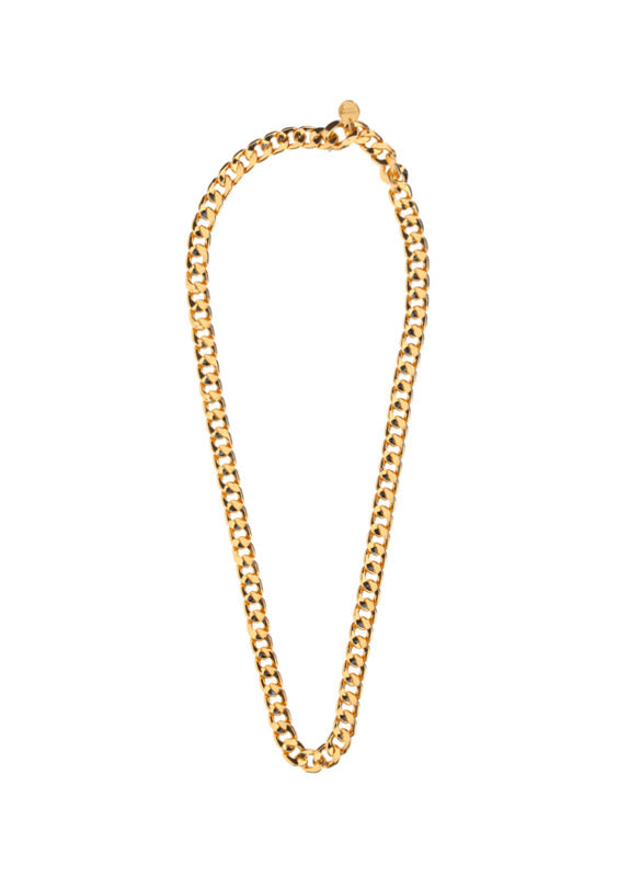 Gold Brass Simple Chain Necklace