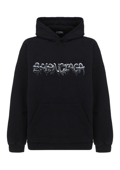 Slime Hoodie Wide Fit - Black