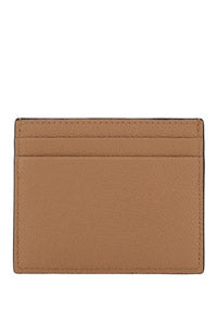 VLogo Signature Cardholder in Grainy Calfskin - Rose Canelle