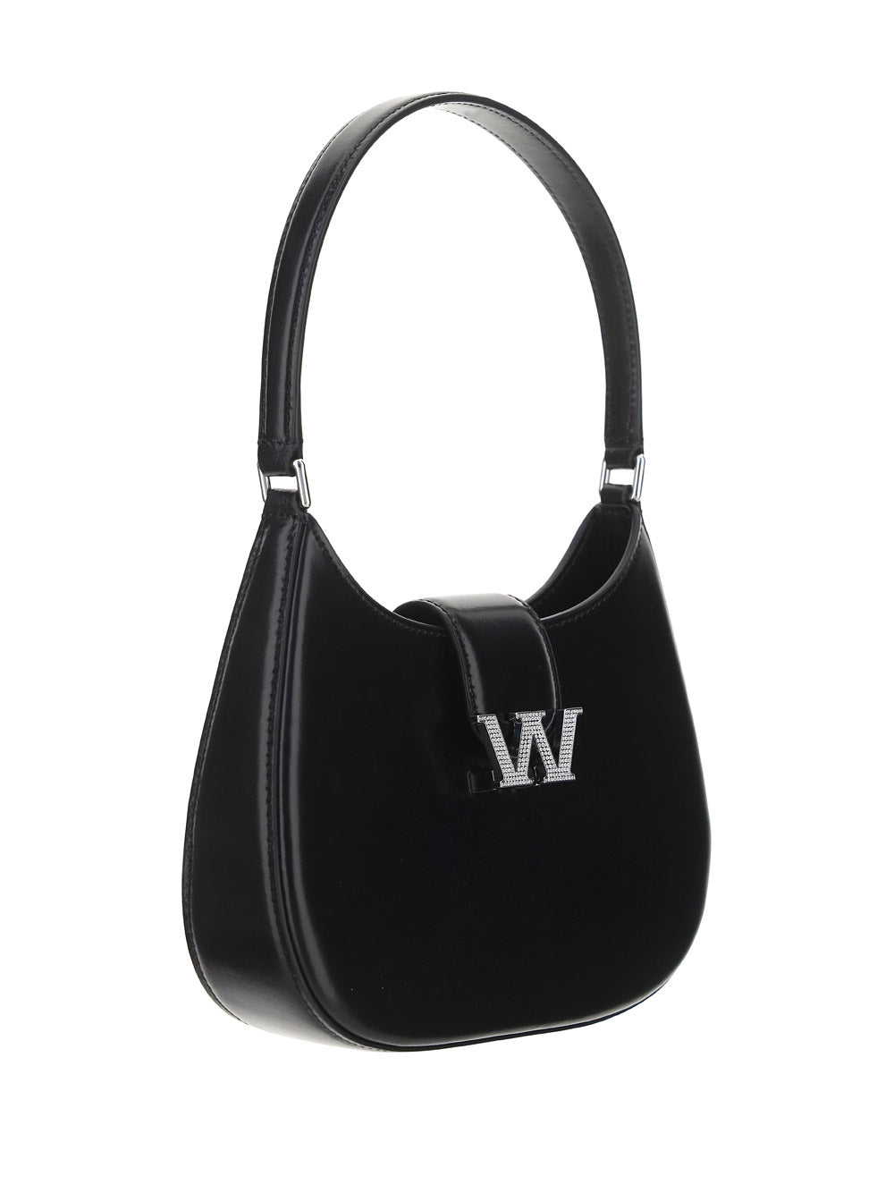 W Legacy Small Hobo In Leather - Black