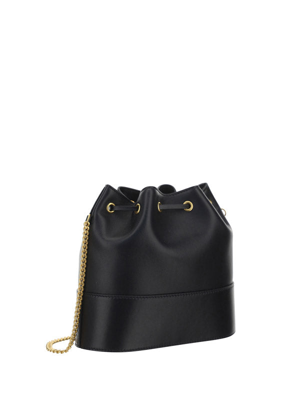 VLogo Small Bucket Bag - Black