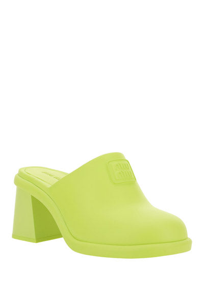 Rubber Mules - Lime Green