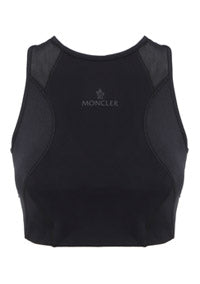 Logo Crop Top - Black