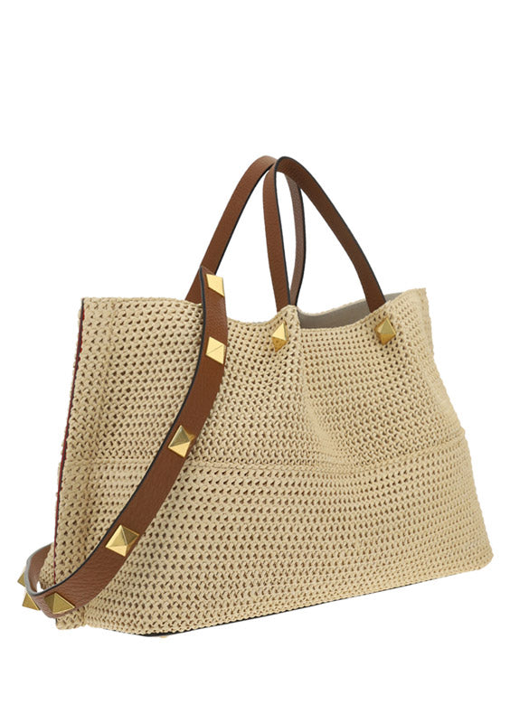 Medium Straw Summer Tote - Natural