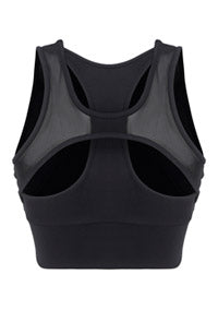 Logo Crop Top - Black