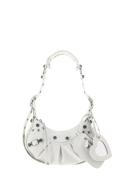 Le Cagole XS Shoulder Bag - White