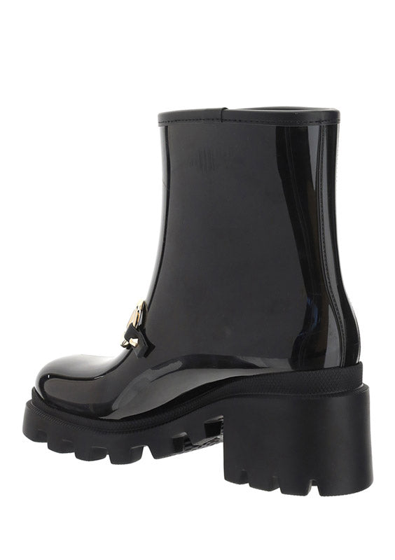 Women's Ankle Boot with Horsebit - Black