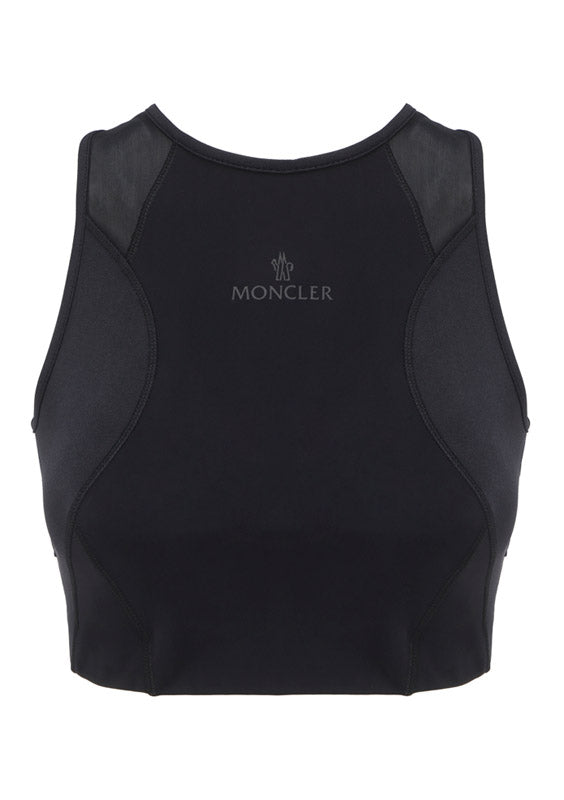 Logo Crop Top - Black