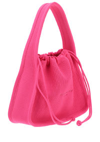 Ryan Small Bag in Rib Knit - Pink