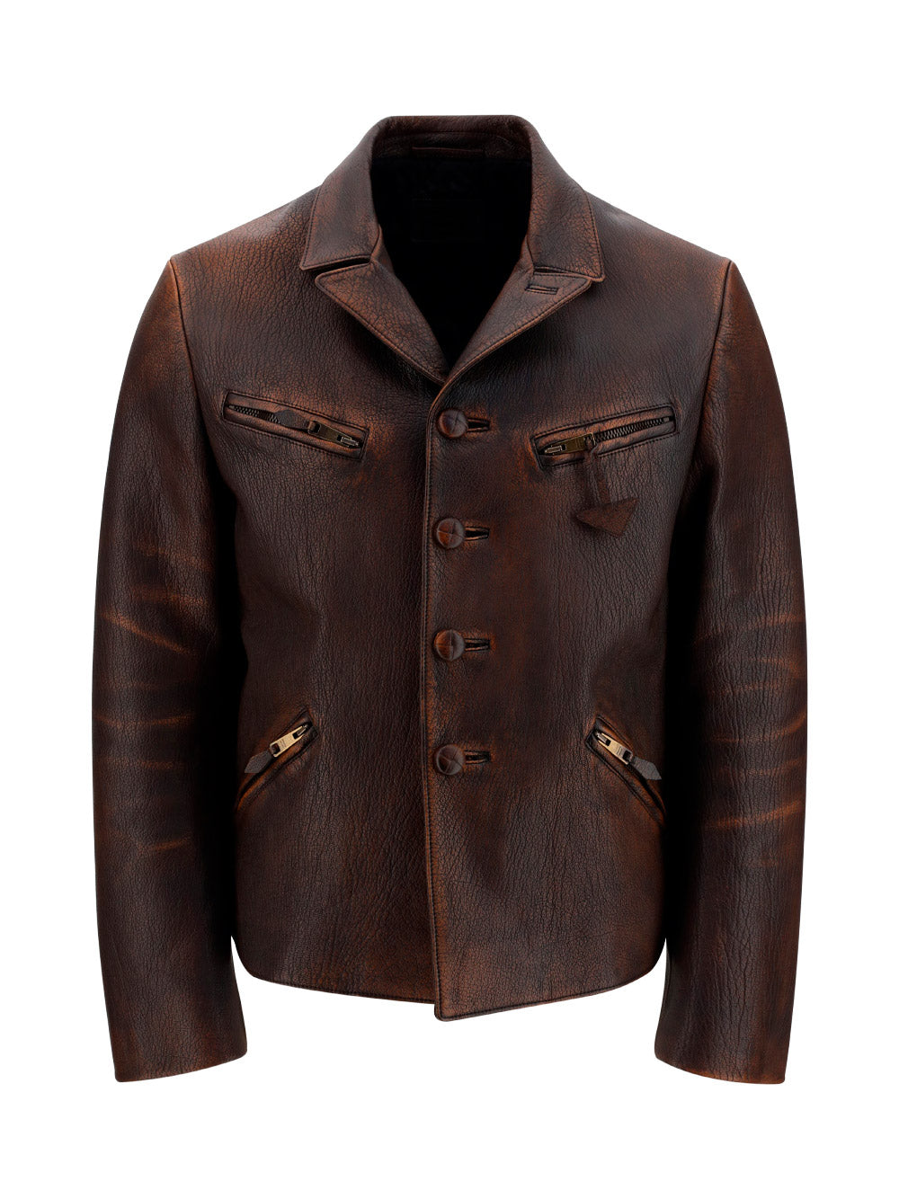 Nappa Leather Jacket - Brown