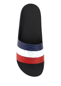 Basile Slide Sandals- Navy