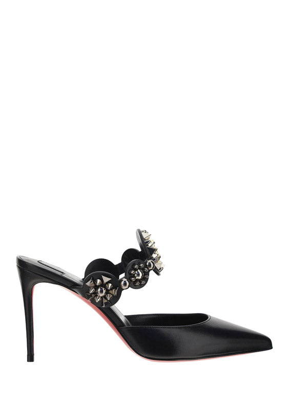 Miss Goldora Embellished Leather Mules