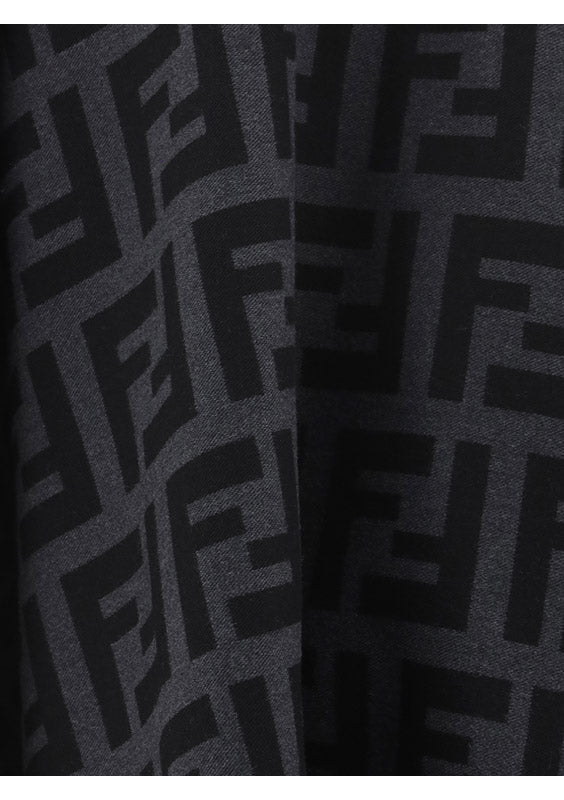 FF Logo Poncho - Black