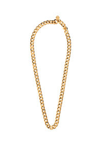 Gold Brass Simple Chain Necklace